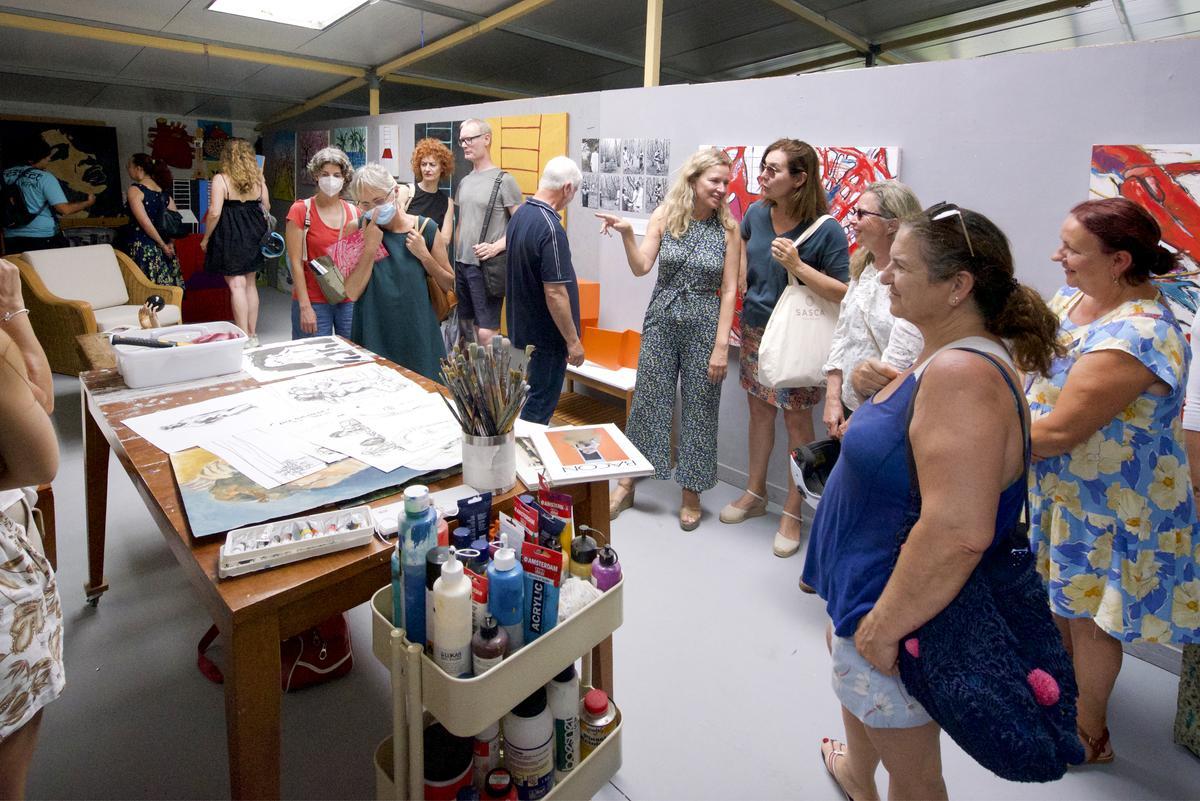 Visita al Vivero de Artistas en la pasada edición de la Nit de l'Art