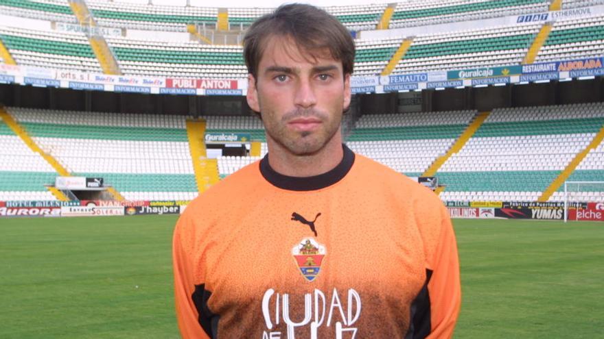 Un joven Willy Caballero, recién llegado al Elche en 2005