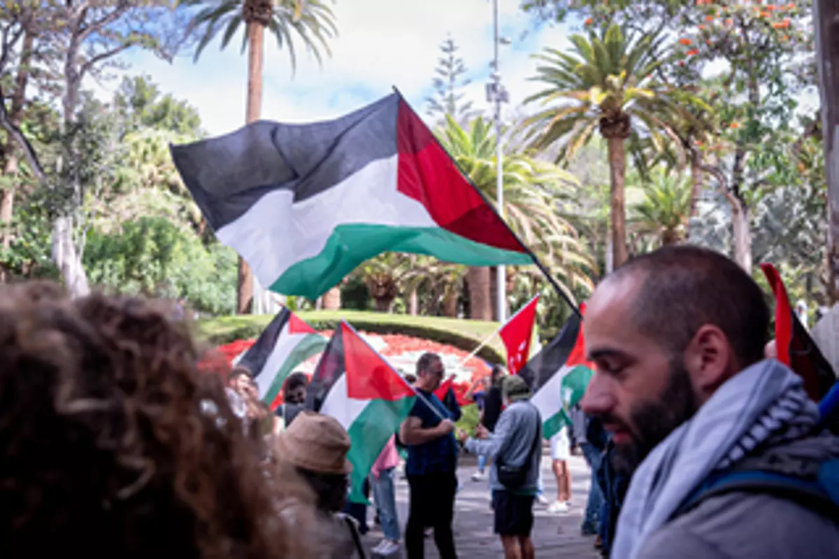 "No podemos normalizar el bombardeo y ocupación": miles de canarios toman las calles para exigir un alto el fuego en Palestina