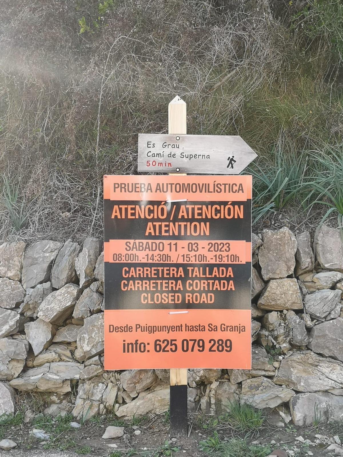 Vecinos de la carretera de la Serra de Tramuntana llevan a Fiscalía el “confinamiento” que sufren debido a las carreras deportivas