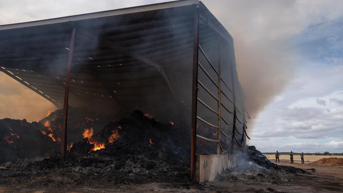 INCENDIO NAVE GANADERA ALMENDRA