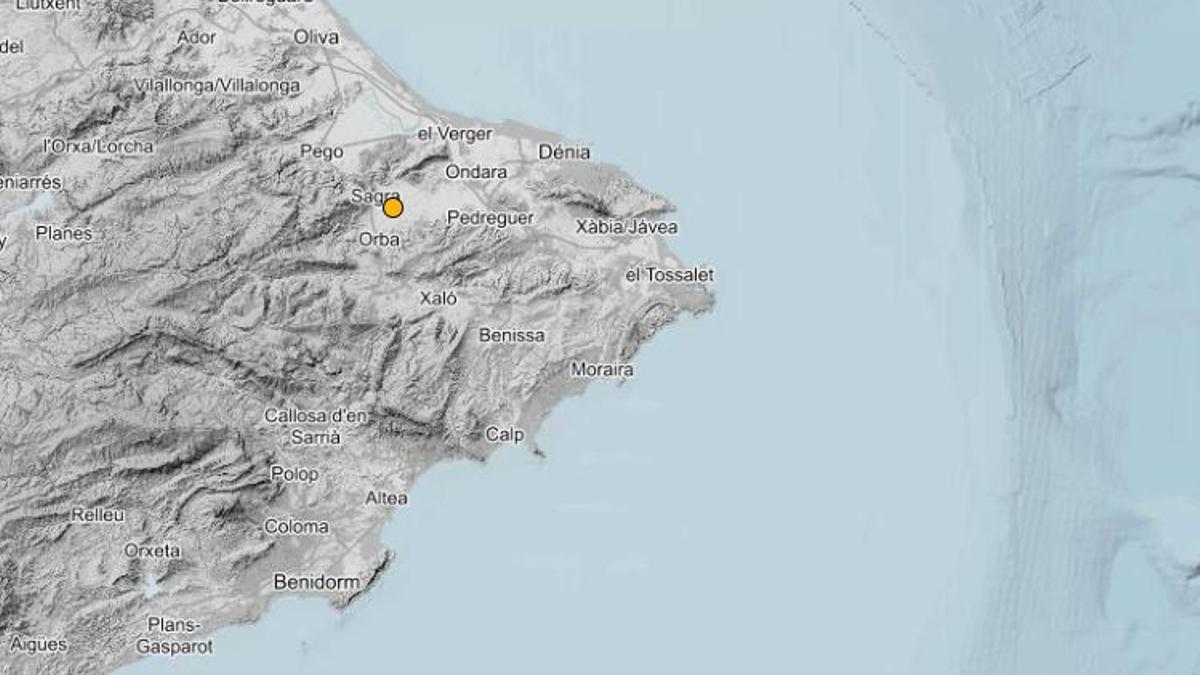El epicentro se ha situado cerca del río Girona, en el término municipal de Sagra