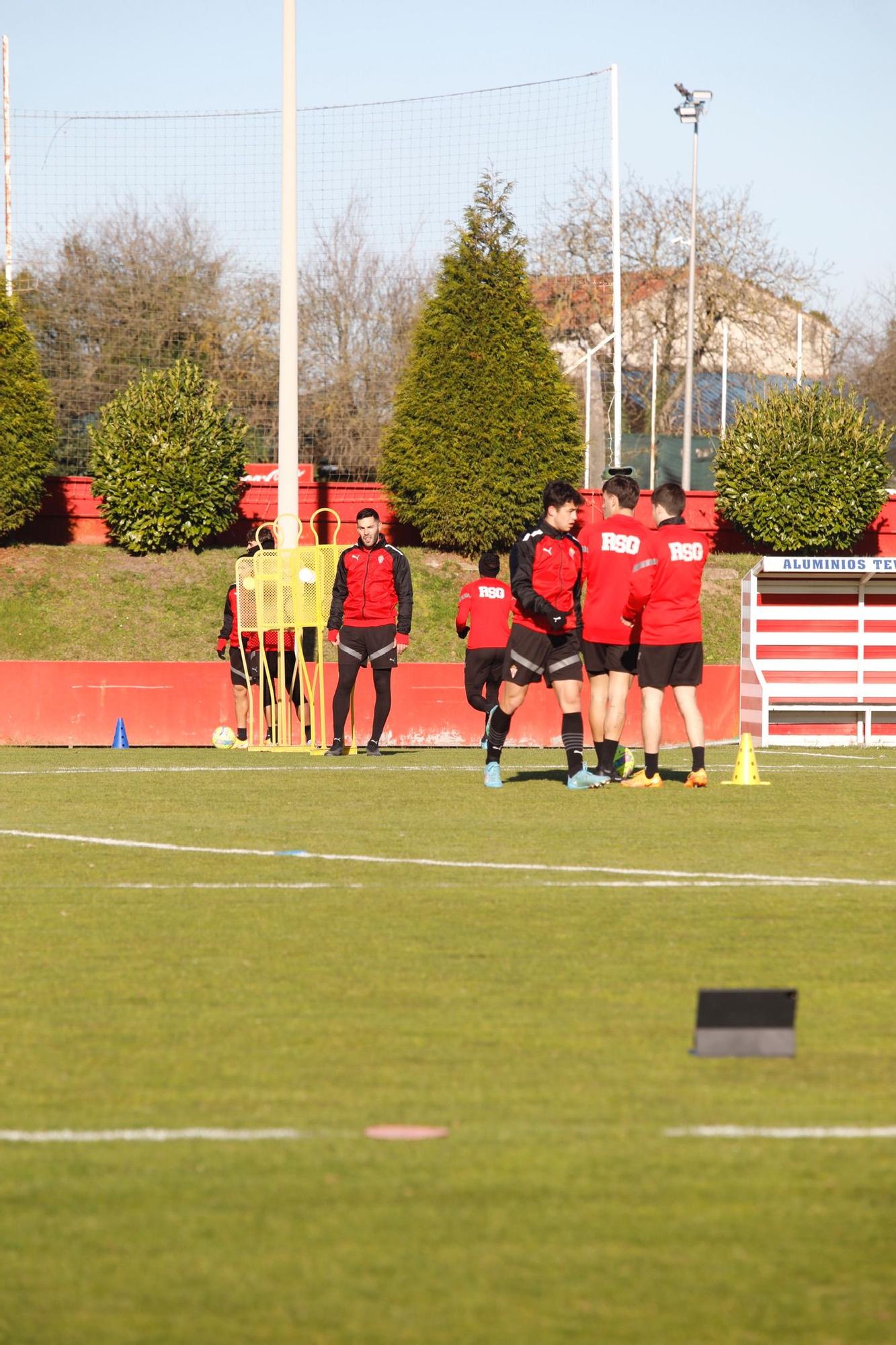 EN IMÁGENES: Así fue el entrenamiento del Sporting