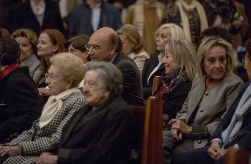 Misa celebrada en la Catedral de València en el primer aniversario de la muerte de la exalcaldesa