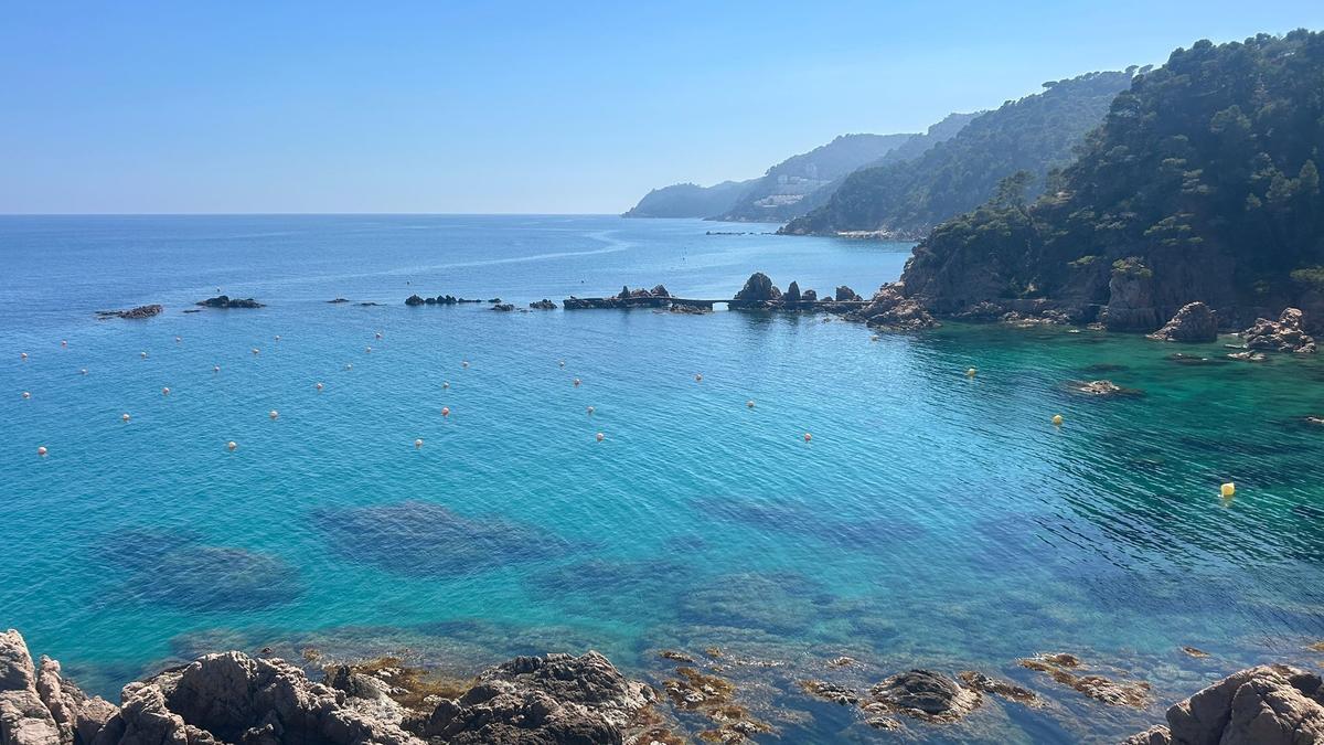 La cala Canyet, a Santa Cristina d'Aro.