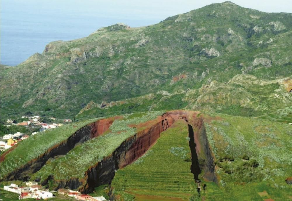 Deterioro de los conos volcánicos de Tenerife