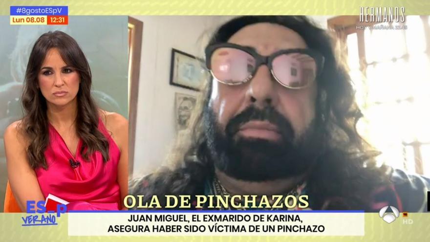 Juan Miguel, exmarido de Karina, asegura que ha sido víctima de un pinchazo