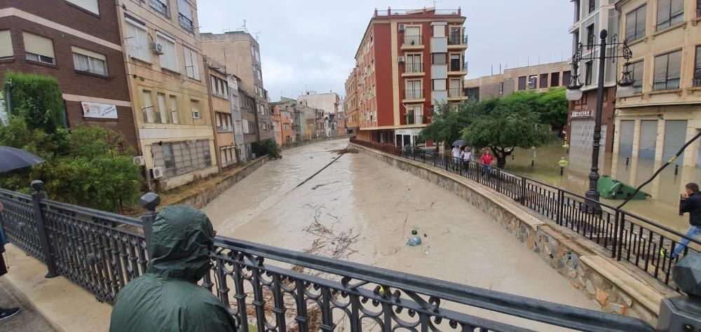 El corazón de Orihuela, inundado