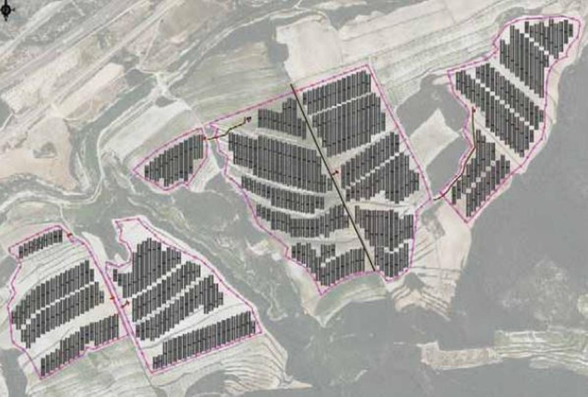 En Moixent se contempla instalar cerca de 50.000 paneles solares.
