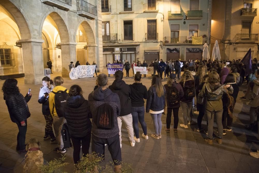 Manifestació contra la sentència de la violació a