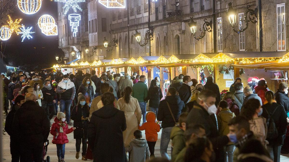 El mercado de Nadal de Tui en una anterior edición.