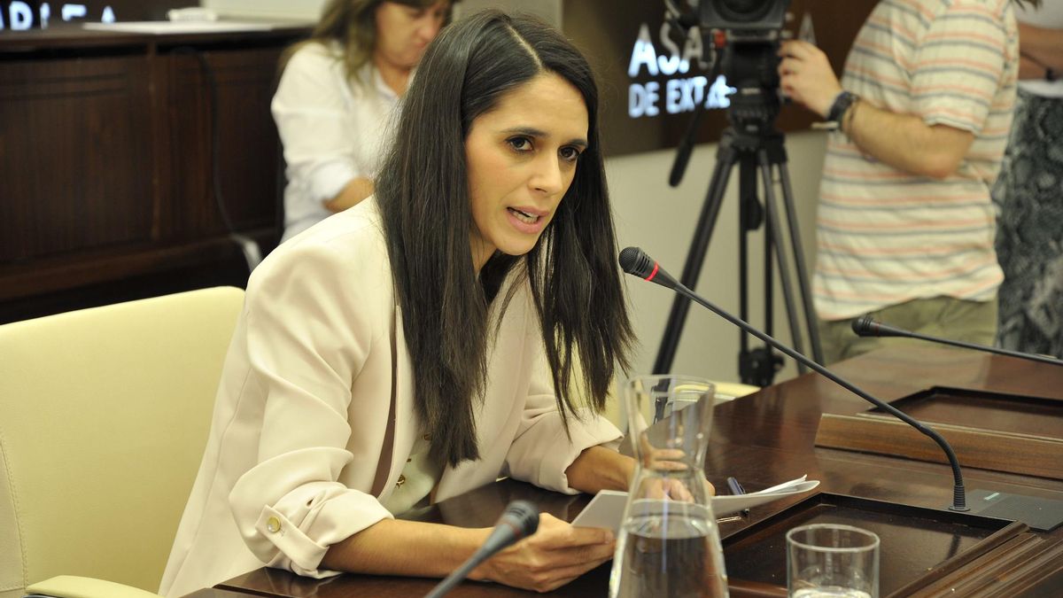 La directora general de Asistencia Sanitaria del SES, Gemma Montero, esta mañana en comisión.
