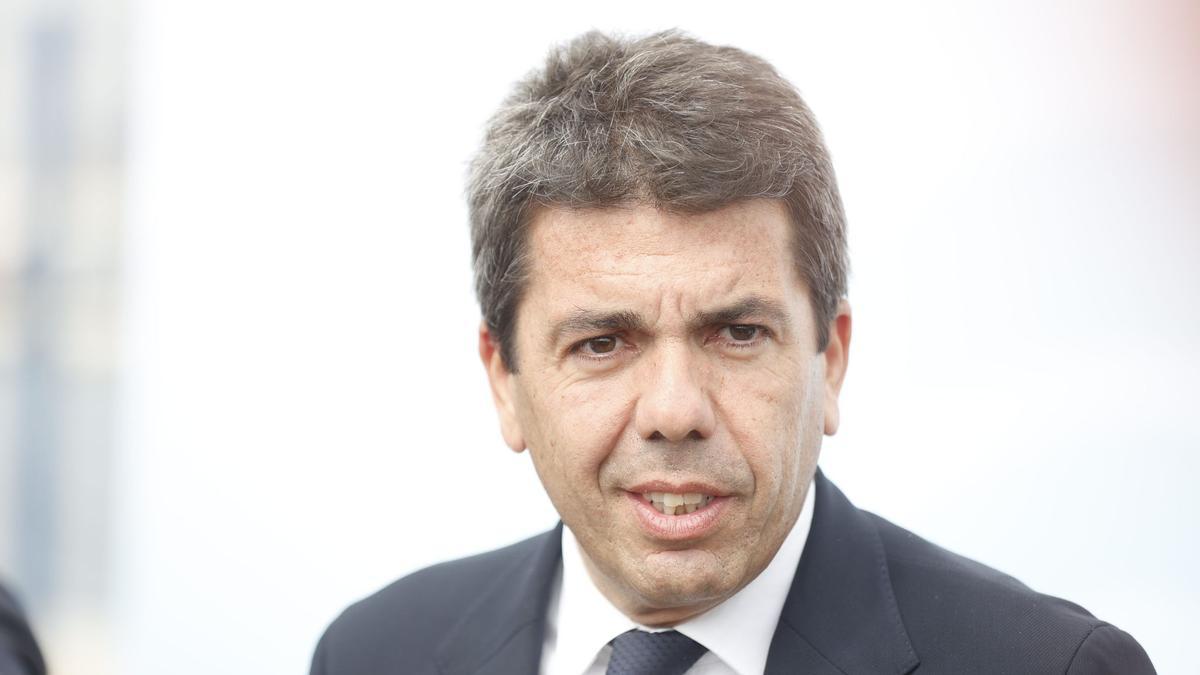 El presidente de la Generalitat, Carlos Mazón, este lunes en Alicante