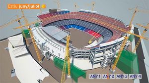 Les fases de la construcció del nou Camp Nou