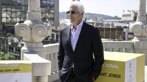 Barcelona 21/04/2017 Presentación en España de Norman, la última película de Richard Gere junto Joseph Cedar, el director del filme , en el Hotel Casa FusterFOTOGRAFIA DE JOAN CORTADELLAS