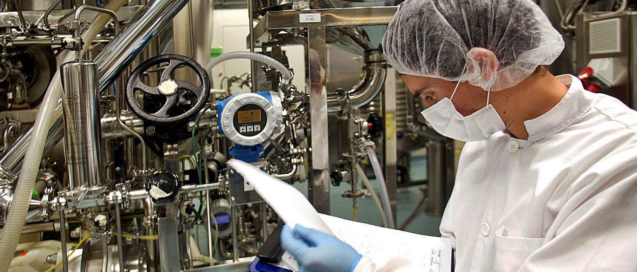 Imagen del departamento de producción de Biofabri en Porriño. Imagen del departamento de producción de Biofabri en Porriño.