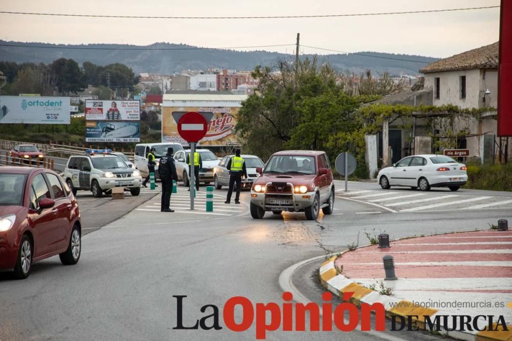 Reparto de mascarillas en Caravaca