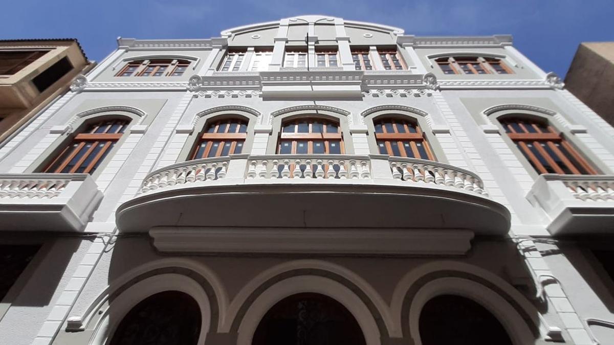 Imagen de la fachada del Gran Casino de Vila-real, cuya rehabilitación finalizó en diciembre del 2020.LADA DEL GRAN CASINO - FOTO JOSEP CARDA