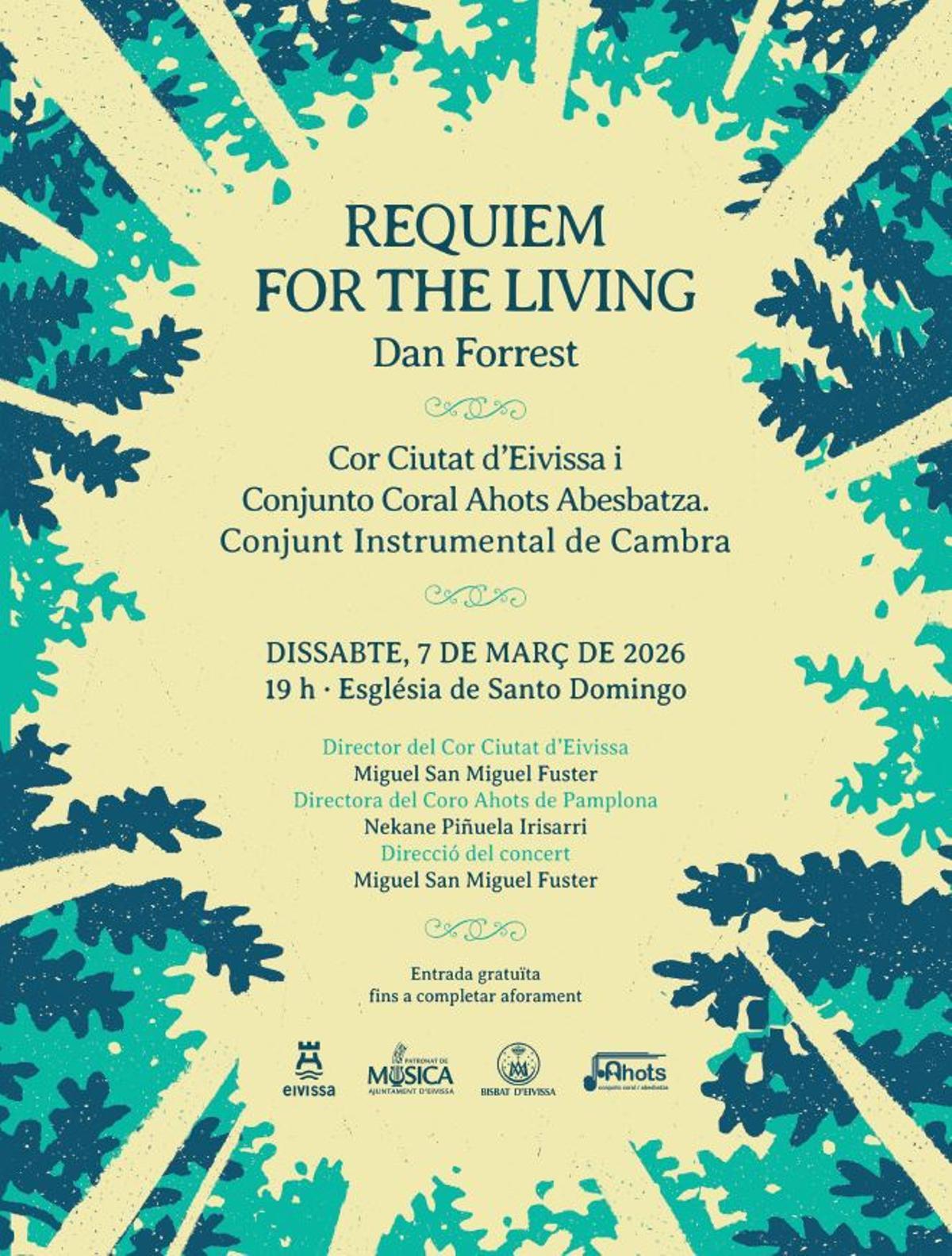 El Cor Ciutat d’Eivissa y la coral Ahots Abesbatza estrenan 'Réquiem for the Living'