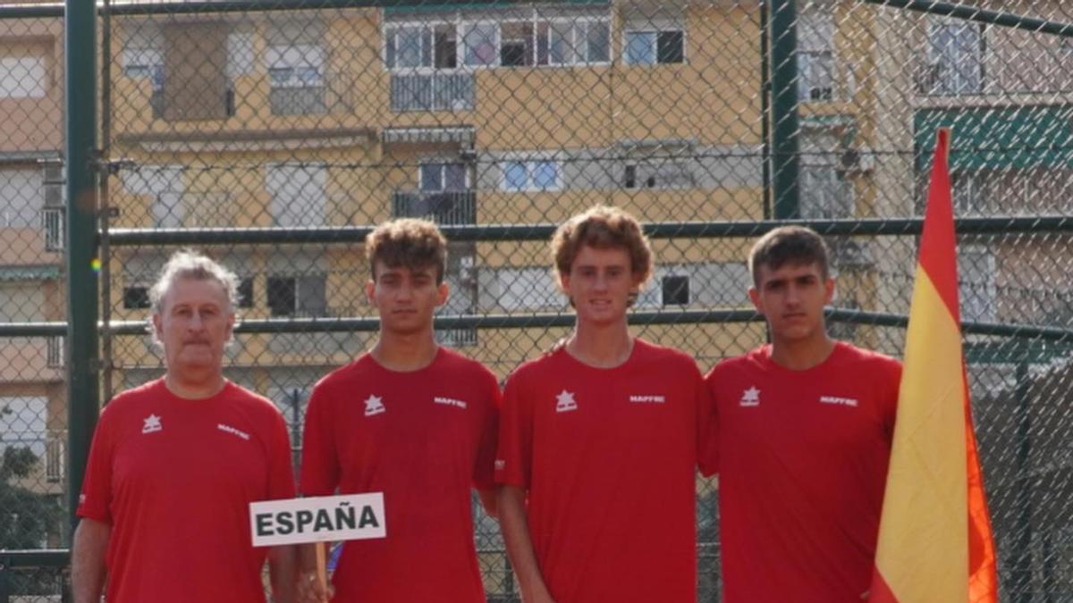 El equipo español de la Copa Borotra-Copa Davis Júnior