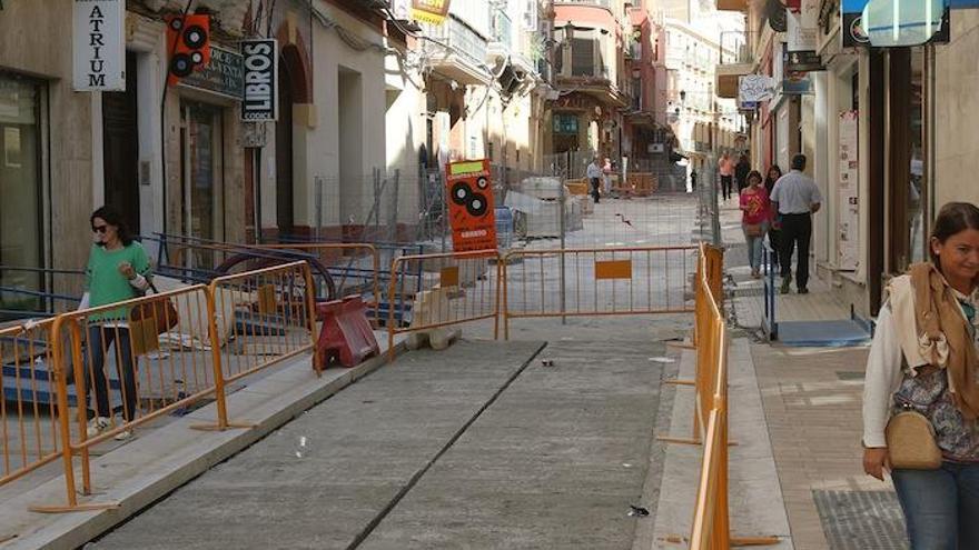 Obras de reurbanización de la calle Casapalma que realiza Urbanismo.