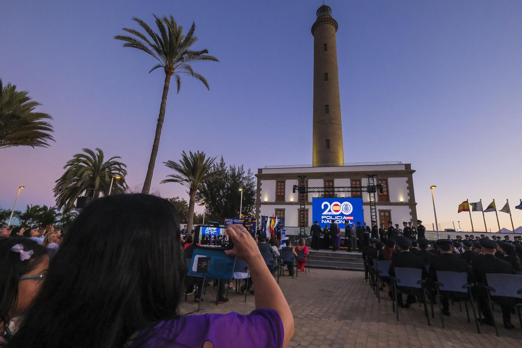 27-09-2024 SAN BARTOLOMÉ DE MASPALOMAS. Acto por el Día de la Policía Nacional, junto al Faro de Maspalomas  | 27/09/2024 | Fotógrafo: Andrés Cruz