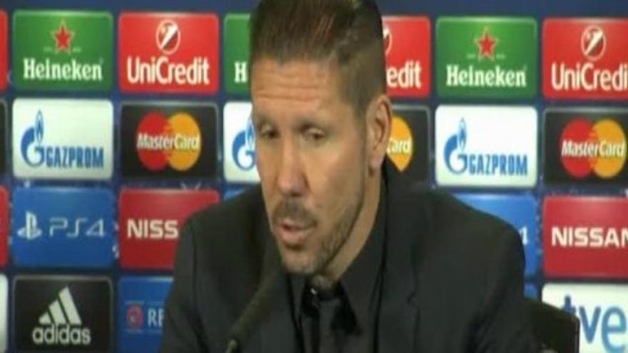 Simeone, &quot;orgulloso&quot; de su equipo