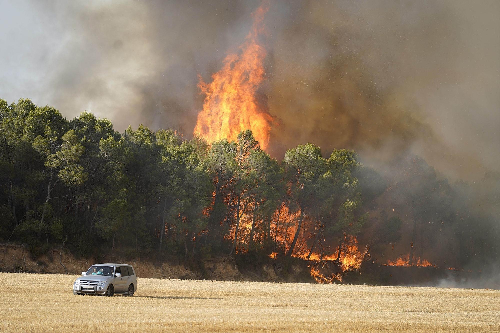 Les imatges de l'incendi de Ventalló i Vilopriu