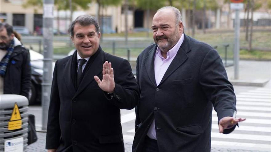 Rosell y Laporta discrepan en el juzgado por la demanda de MCM