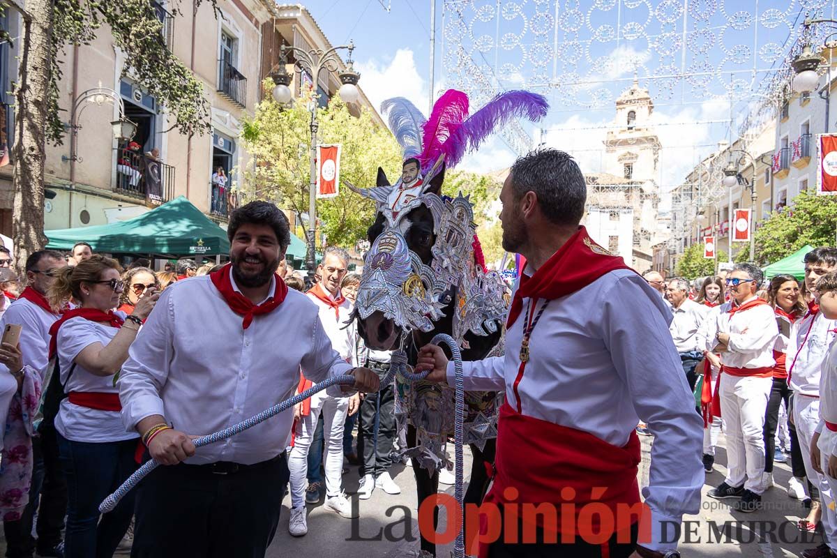 Recorrido Caballos del Vino día dos de mayo en Caravaca