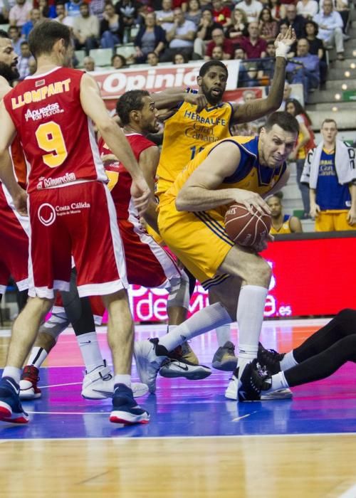 ACB, liga Endesa, encuentro entre UCAM Murcia CB vs Herbalait Gran Canaria, jornada 6, Palacio de los Deportes de Murcia, 29-10-2016, Foto Pascu Mendez