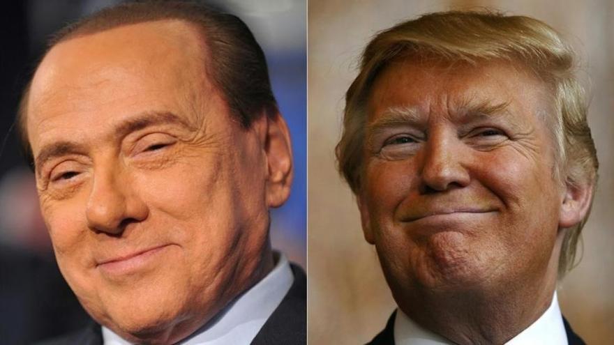 Le preguntan a Berlusconi qué le gusta de Trump y responde: &quot;Melania&quot;