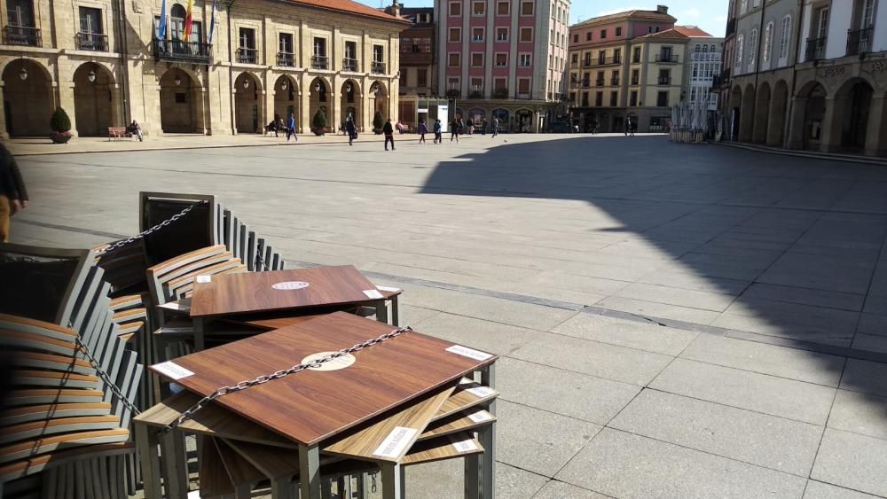 Así viven los asturianos el primer día de alarma