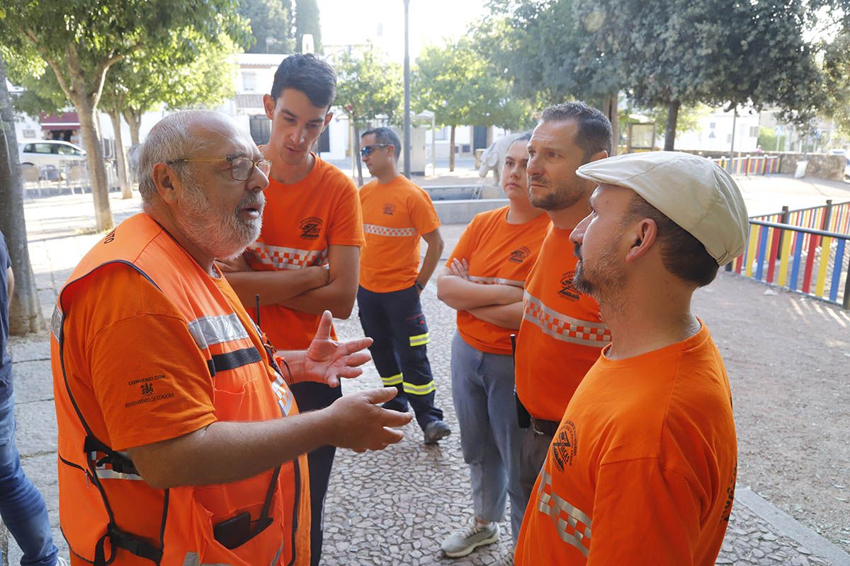 Simulacro de incendio en Trassierra