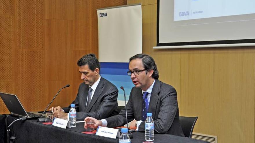 El BBVA prevé que Aragón genere 25.000 empleos entre 2015 y 2016