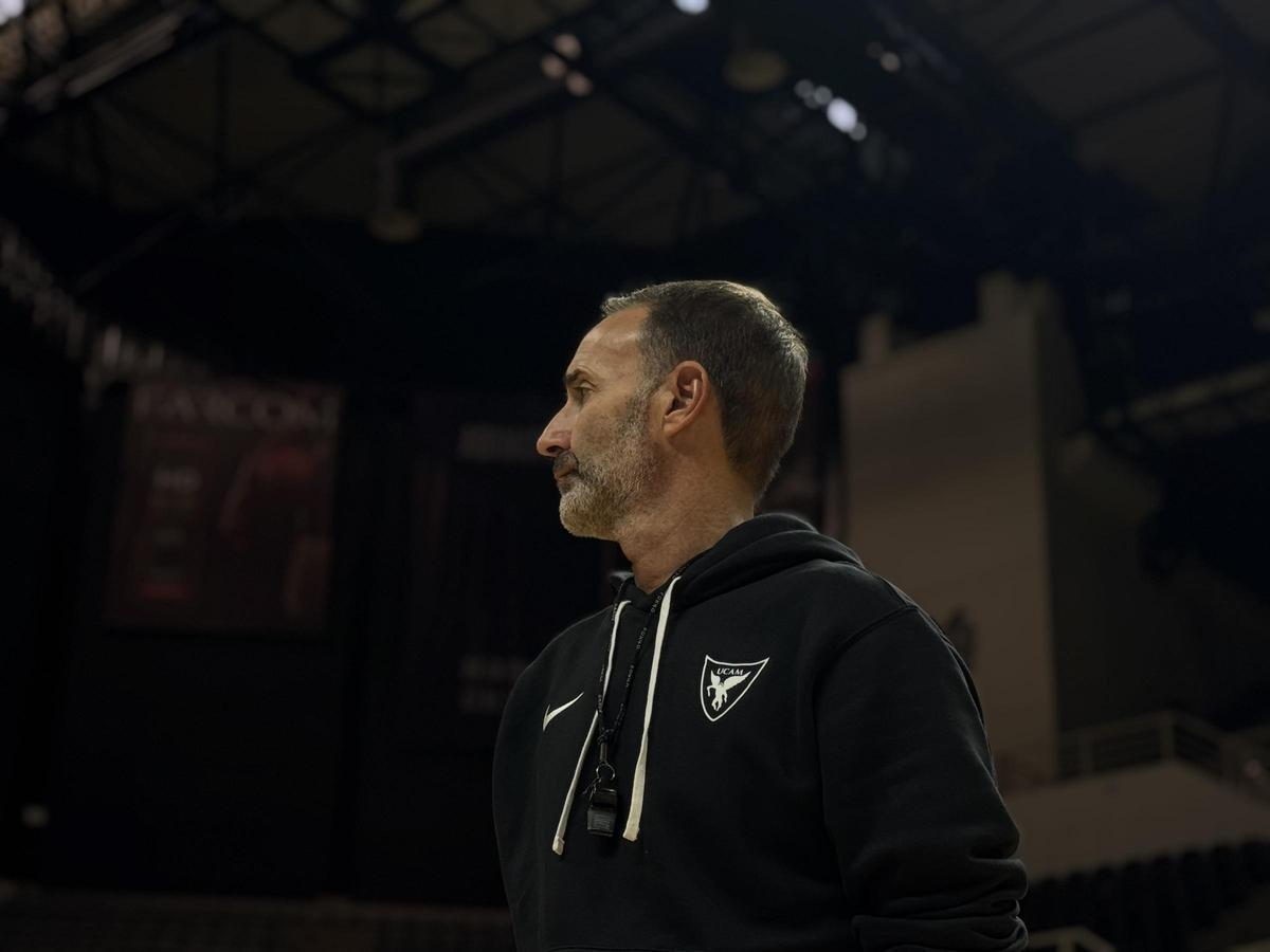 Sito Alonso, en el entrenamiento en Salónica