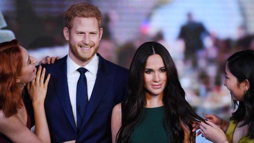 Madame Tussauds separa a Harry y Megan del resto de figuras de la familia real