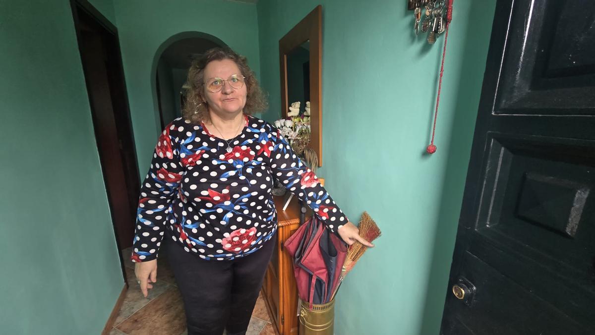 Matilde Cruza, en los huertos familiares de Villa del Río.