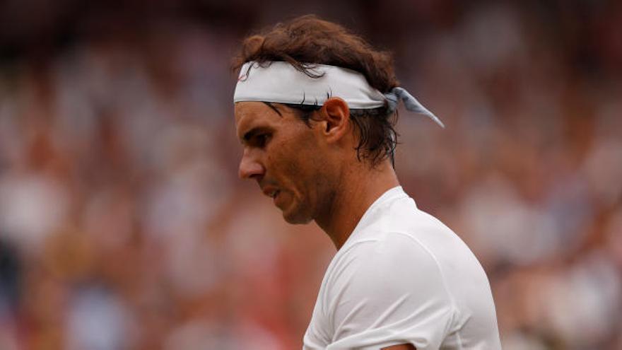 Rafa Nadal, durante el encuentro ante Djokovic.