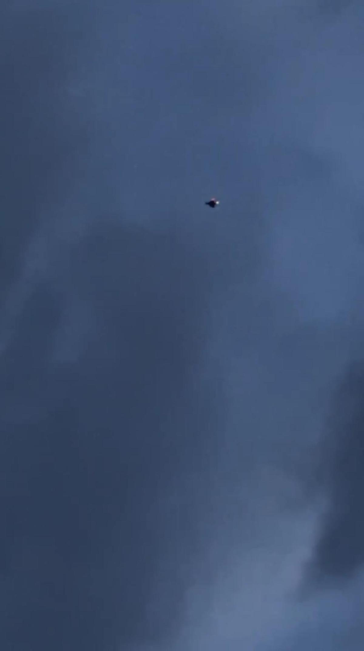 Imagen del vídeo de un vecino al paso por la comarca.