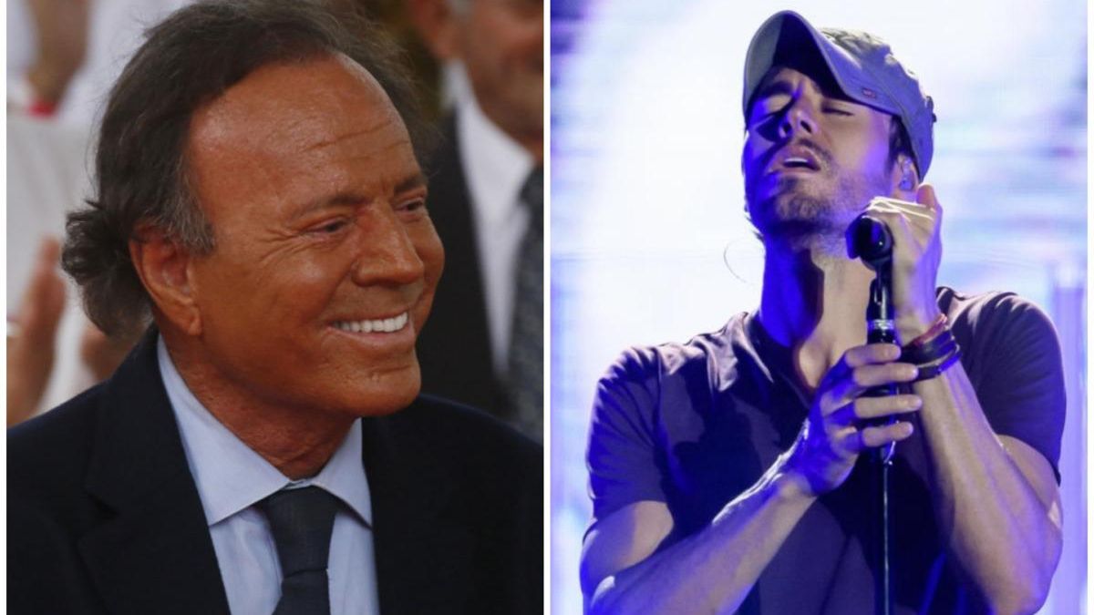 Julio Iglesias y su hijo Enrique