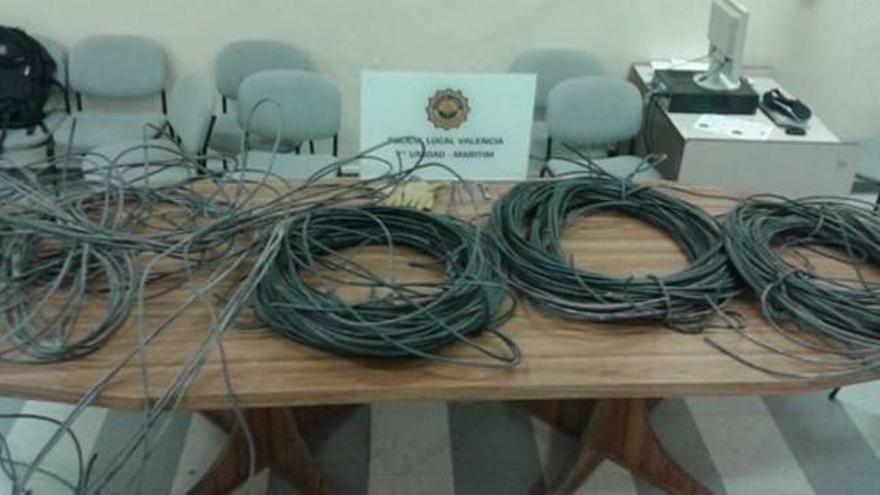 Un detenido por el contínuo robo de cable de farolas