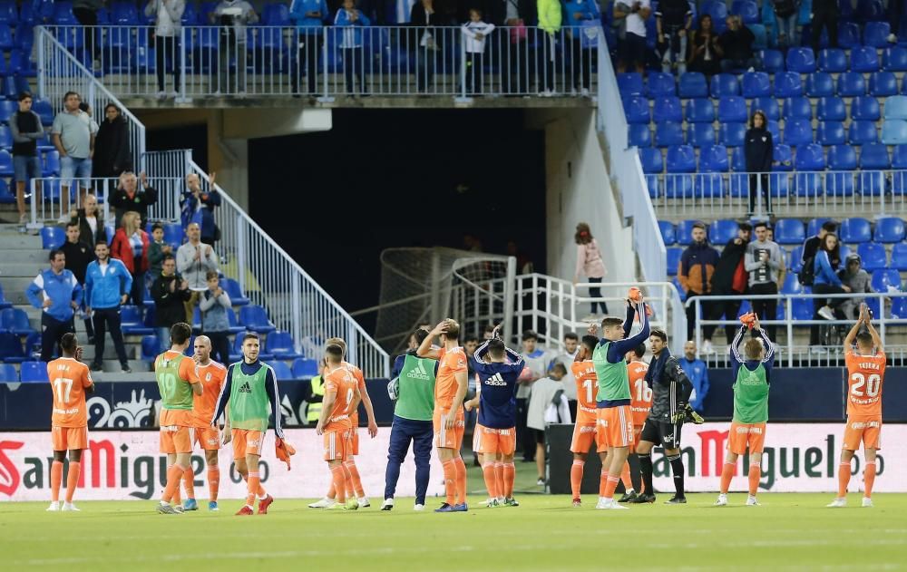 El partido entre el Málaga y el Oviedo, en imágenes