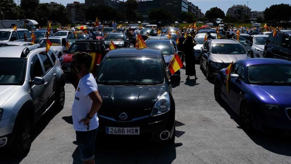 Caravana de Vox en Málaga contra el Gobierno