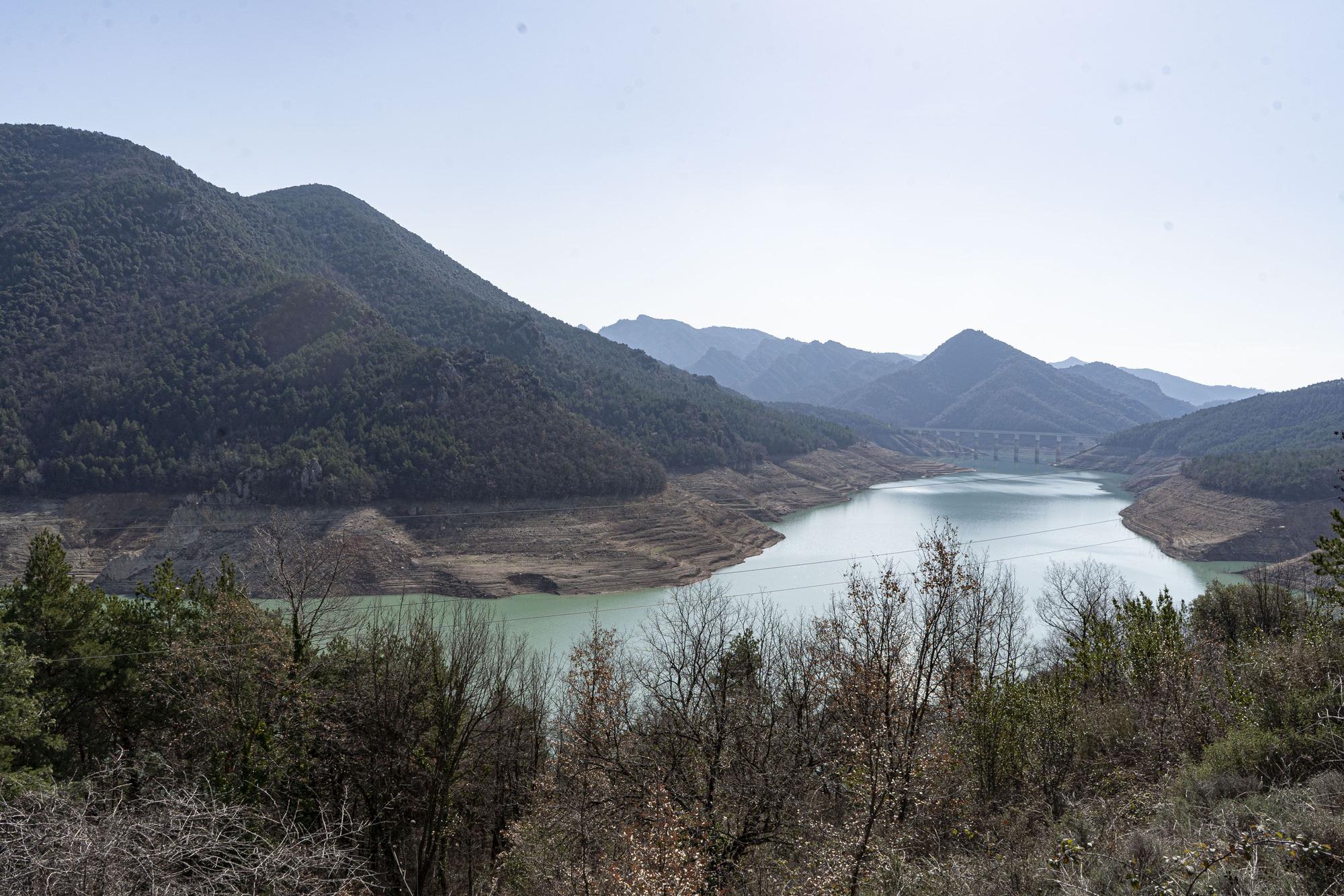 L'embassament de la Baells continua a nivells mínims d'aigua