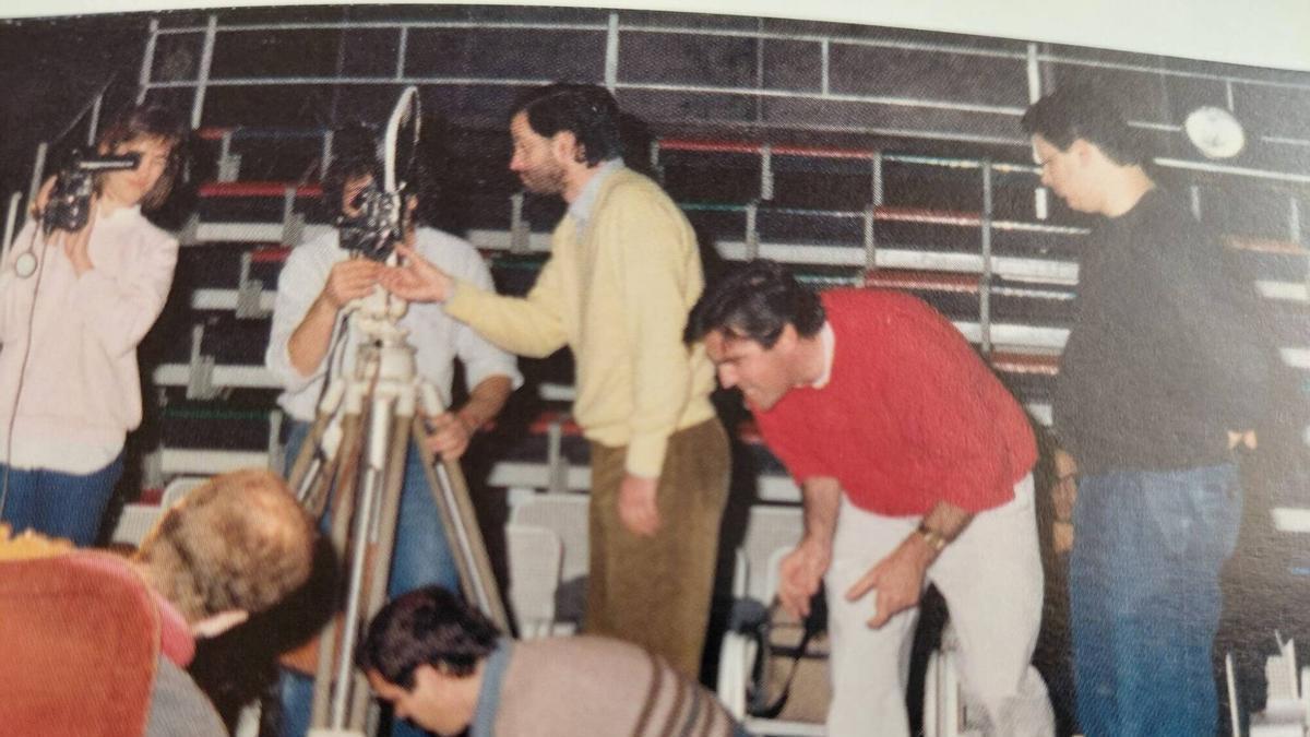 Rodaje en el taller de Cine de la Universidad Popular.