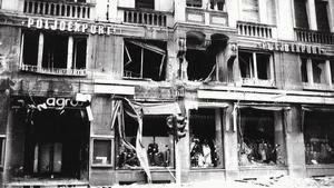 Una de las calles de Sarajevo, durante el asedio a la ciudad en la guerra de Yugoslavia.