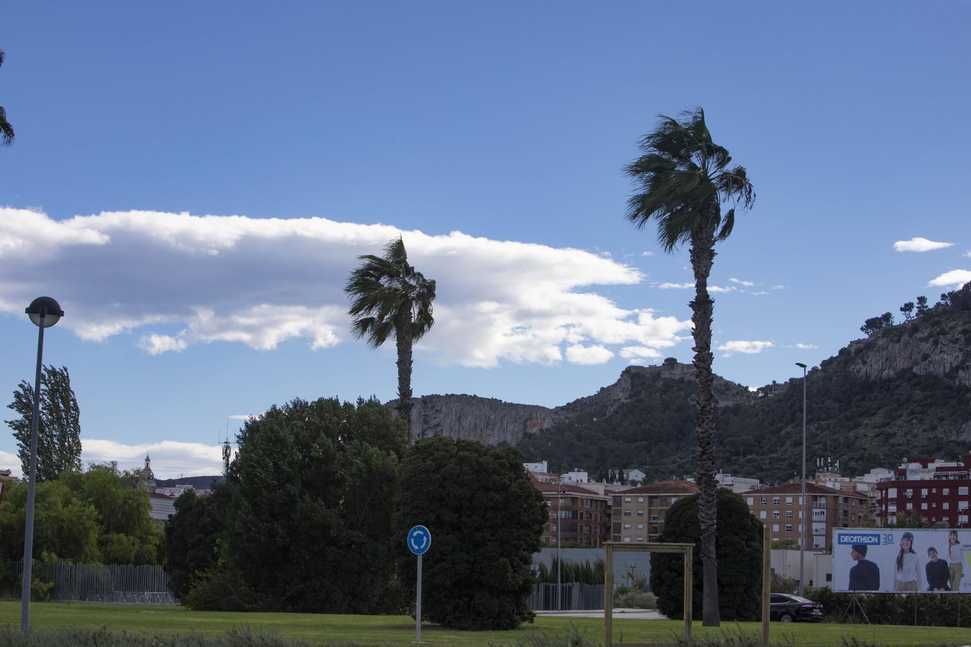 El viento azota con fuerza en Xàtiva