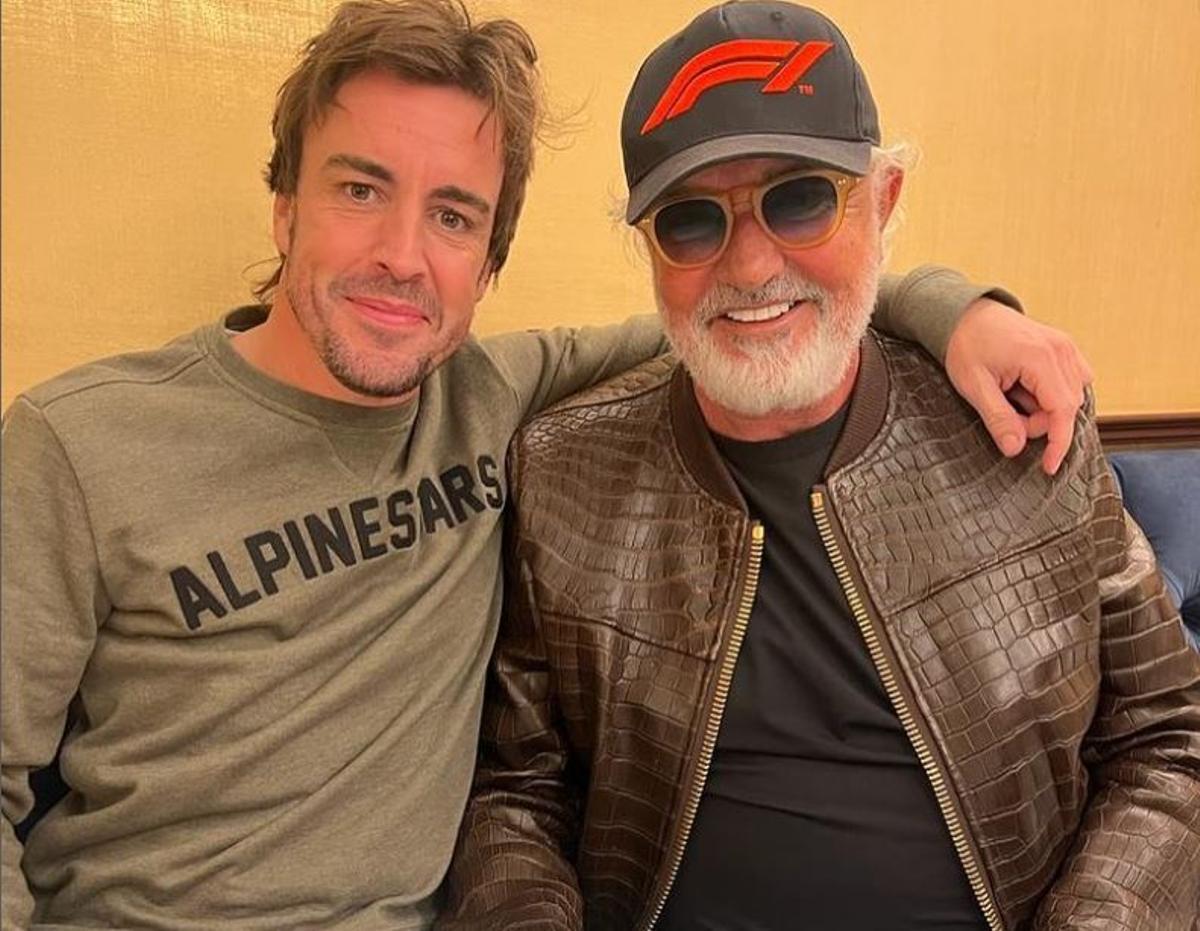 Fernando Alonso y Flavio Briatore son grandes amigos.