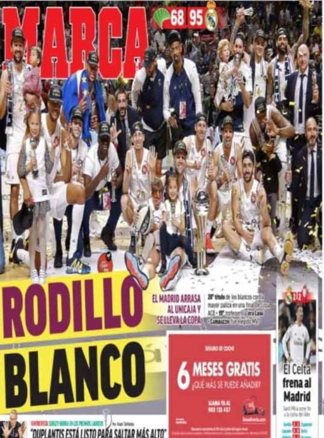 Las portadas del día en la prensa deportiva